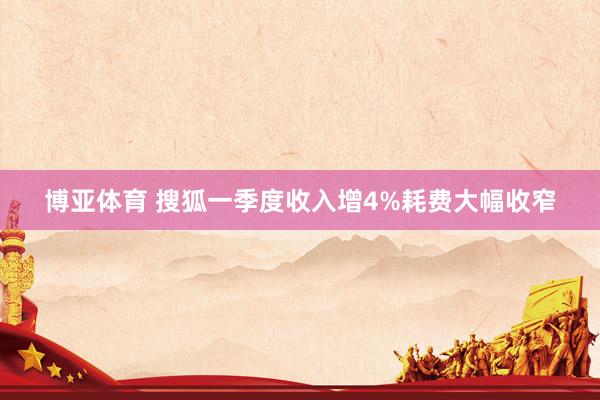 博亚体育 搜狐一季度收入增4%耗费大幅收窄