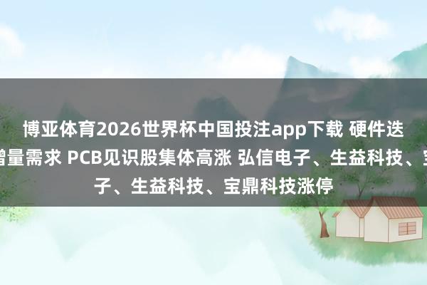 博亚体育2026世界杯中国投注app下载 硬件迭代带动产物增量需求 PCB见识股集体高涨 弘信电子、生益科技、宝鼎科技涨停