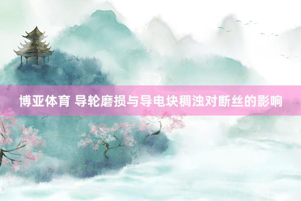 博亚体育 导轮磨损与导电块稠浊对断丝的影响